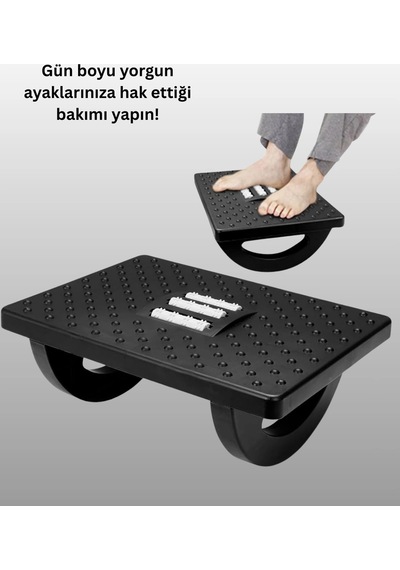 Ayak Destek Ve Masaj Aleti - Ergonomik, Isıtmalı, Ayarlanabilir Yükseklik Çok Renkli
