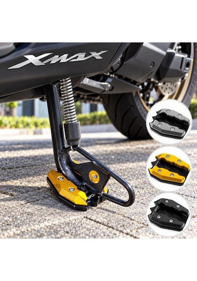 Xmax 250/300 2018-2026 Yan Sehpa Ayaklık Genişletici Yükseltici Park Standı Titanyum Gri