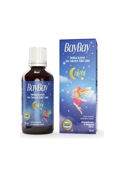 Baybay Night Melisa Ekstresi Damla 50 Ml 11 Yaş Üstü İçin Sıvı Takviye Edici Gıda