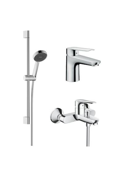 Hansgrohe Batarya Ve Sürgülü Duş Seti - Krom