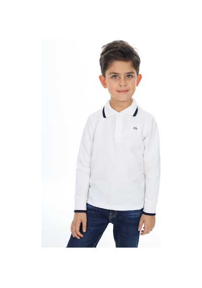 Toontoy Kids Toontoy Erkek Çocuk Nakışlı Tişört Ekru
