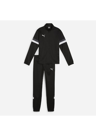 Puma Team Rise Çocuk Siyah Dik Yaka Eşofman Takımı Siyah