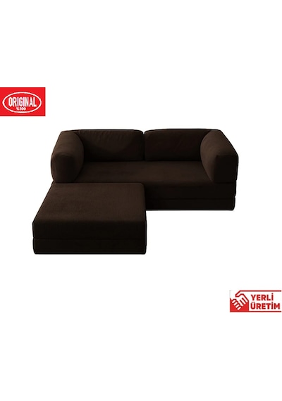 Herev 180x180 Cm 50 Dns Modüler Köşe Koltuk Fitilli Kadife Kumaş, Yatak Olabilen, Modern Tasarım Şark Köşe Acı Kahve Herev 180x180 Cm 50 Dns Modüler Köşe Koltuk Fitilli Kadife Kumaş, Yatak Olabilen, Modern Tasarım Şark Köşe Acı Kahve