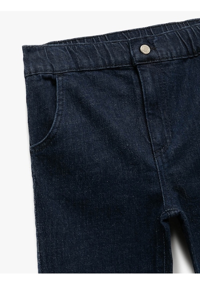 Koton Pamuklu Relax Fit İndigo Erkek Çocuk Jean Pantolon 6wmb40001td Indigo