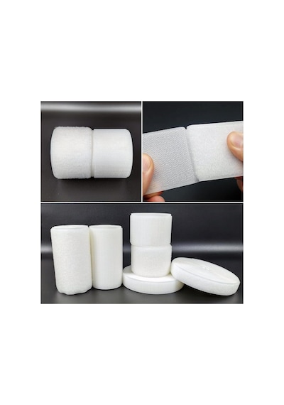 Dünya Magnet 3 Metre Beyaz Cırt Cırtlı Bant, En 5cm Kaliteli Cırt Bant, Çırt Çırt Band, Çift Taraflı Cırt