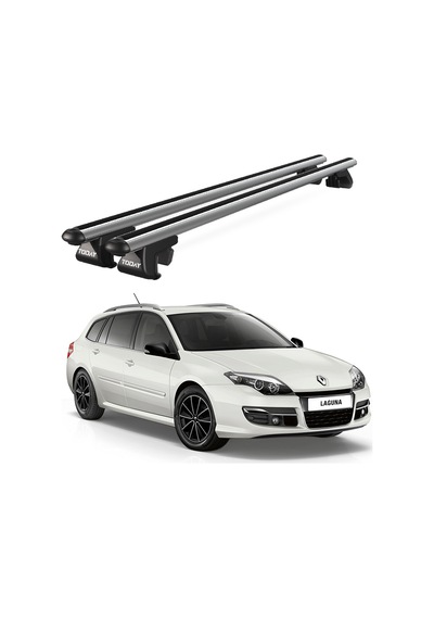 Venüs Renault Laguna Station Wagon 2000-2015 Uyumlu Gri Ara Atkı Port Bagaj Tavan Barı