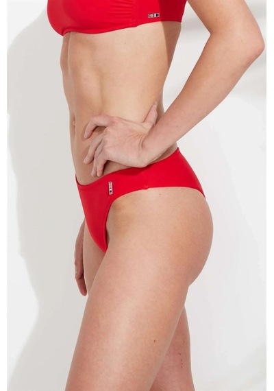 U.S. Polo Assn. Kadın Kırmızı Brazilian Bikini Alt Kırmızı