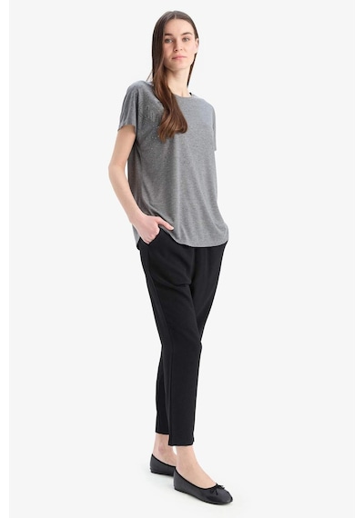 DeFacto Straight Fit Cepli Basic Düz Aerobin Pantolon E6769AX25SPBK81