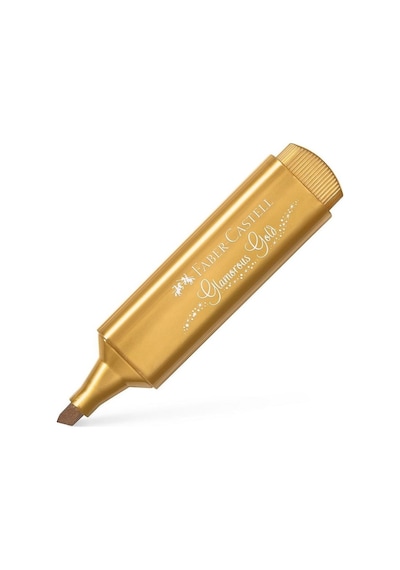 Faber-Castell Fosforlu Kalem 46 Metalik Altın