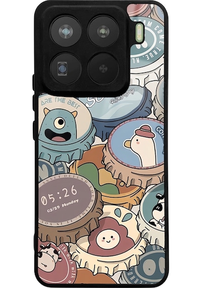 Xiaomi Mi 15 Prouyumlu Crown Cap Tasarımlı Glossy Telefon Kılıfı Çok Renkli