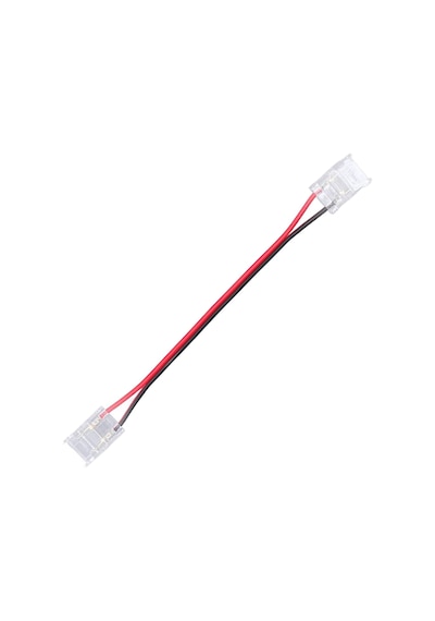 1 Adet Şeffaf Çift Taraflı Kablo Şerit Led Cob Konnektörleri Kapak Konnektör 2pin 8mm Led Işıklar Lehimsiz Bağlantı