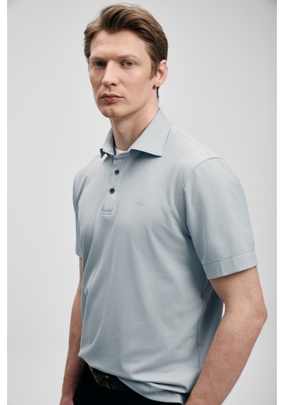 Lufian Erkek Hudson Smart Polo T-shirt 111040234 Taş