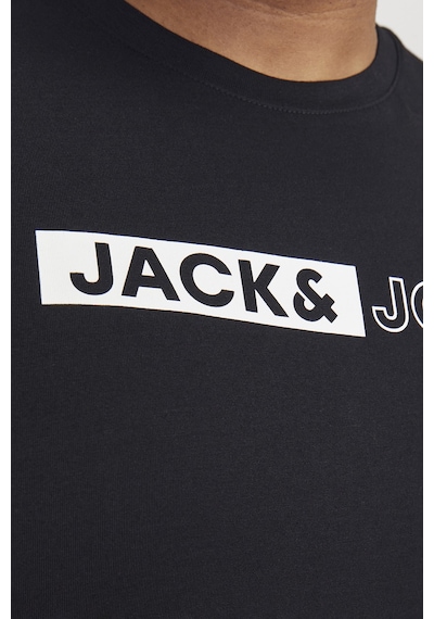Jack & Jones Erkek T Shirt 12243630 Siyah Siyah