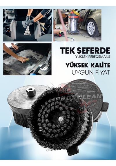 Yüksek Mikron Su Sıçratmayan Yumuşak Koltuk Halı Oto Kuaför Yıkama Polisaj Fırçası