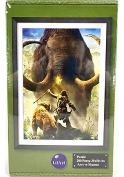 Puzzle Avcı Ve Mamut 280 Parça 35x50