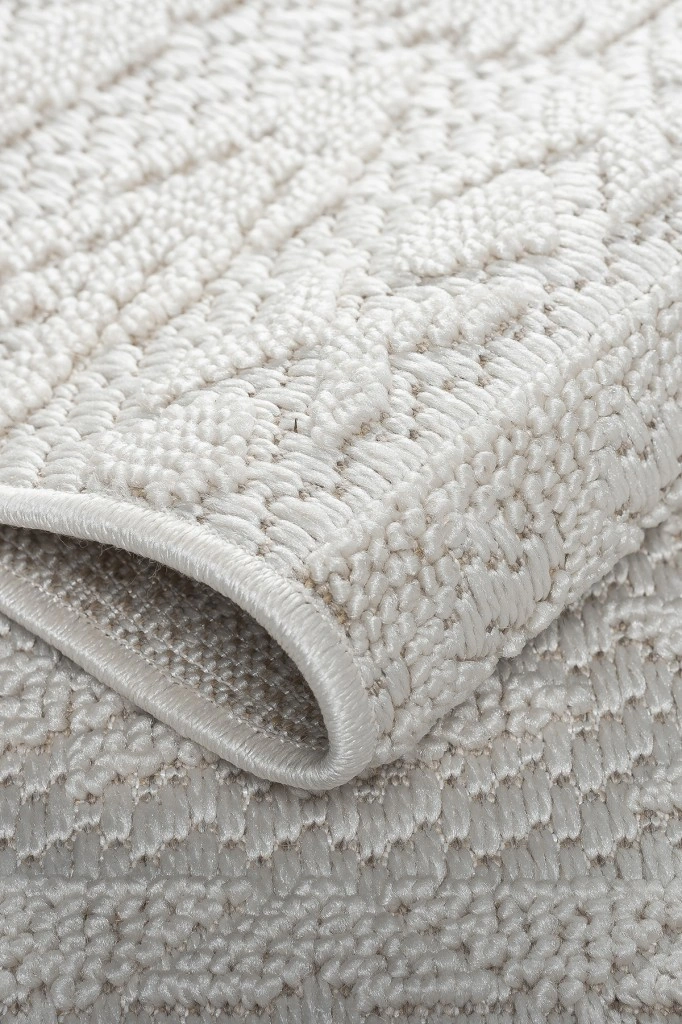 Modern Tasarımlı Jüt Dokuma Loop Sisal Krem Renk Halı Krem