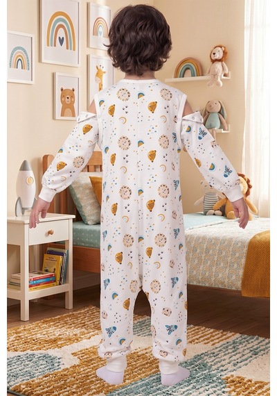 Baby Mod Bebek Çocuk Uyku Tulumu %100 Doğal Pamuk Özel Kumaş 1.0 Tog Unisex Mavi