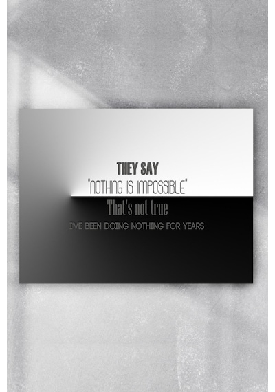 Doing Nothing Eğlenceli Mizahi Poster