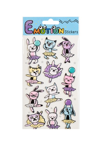 Emotions Stickers Cats Çeşitli Renk Ve Desen Seçenekleri