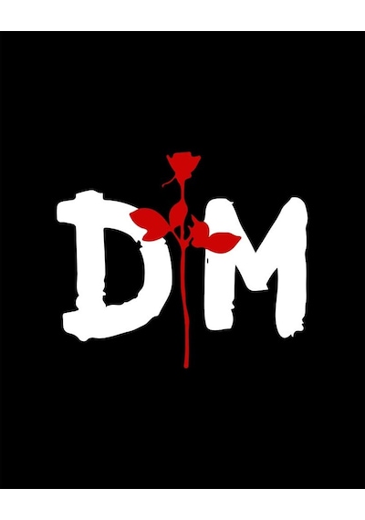 Zepplin Giyim Depeche Mode Logo Büyük Sırt Patch Yama Siyah