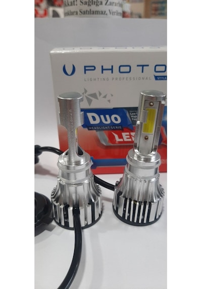 Megamarket06 Duo H4 12v Led Headlıght Du3914 2023 Slim Yeni Gri Seri