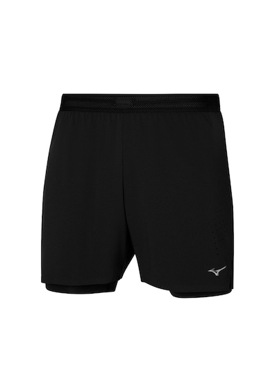 Mizuno Tech Light 5.5 2 In 1 Short Erkek Şort Siyah Çok Renkli