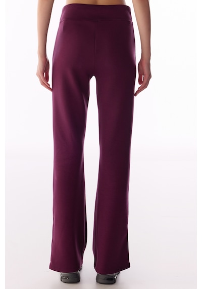 Penti Bordo İpeksi Dokunuş Silky Touch Paça Detaylı İspanyol Paça Flare Pantolon