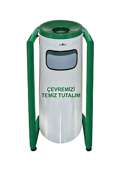 Palex Çöp Kovası Bahçe Tipi Profil Ayaklı Boyalı