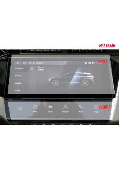 Peugeot 308 Gt Line 2022-2024 Navigasyon Ve Multimedya Uyumlu Mat Ekran Koruyucu