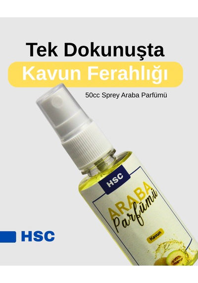 Kavun Araba Parfümü 50cc Sprey Ferahlatıcı Taşınabilir Araç Kokusu 50 ML