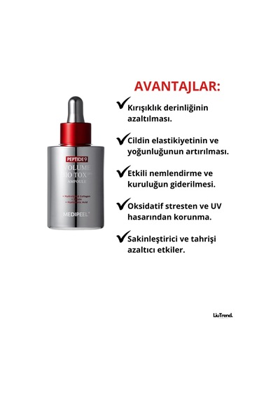 Medipeel Peptide 9 Volume Bio Tox Ampoule Pro 100 Ml Volufiline Ve Peptit İçeren Cilt Bakım Ampulü M0067