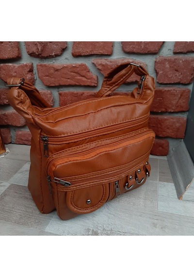 Bayan Çapraz Omuz Çantası Taba Gvn-0098 Taba