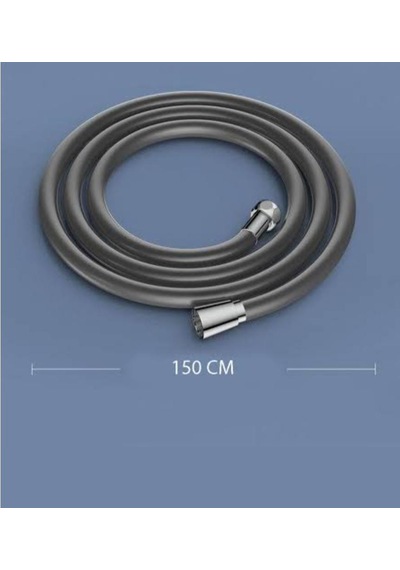 Kopmaz Kaliteli Pvc Duş Hortumu Tüm Duş Setleri İle Uyumlu 1,5 Metre Antrasit