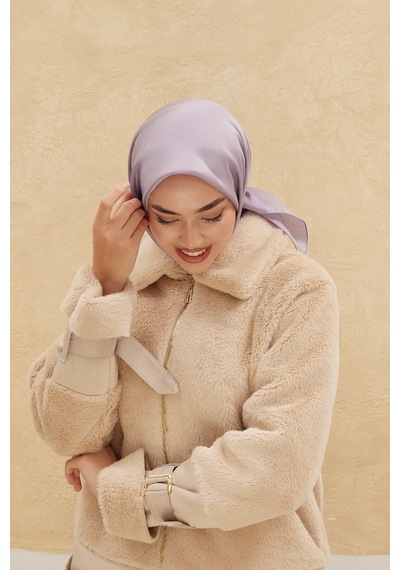 Silk Home Düz Shiny Eşarp - Lila - Lila