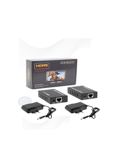 Anunnaki Hdmı Ethernet Extender Uzatıcı Cihaz Rj45 Cat5e Cat6 Full Hd 1080p 3d Alıcı Verici 1 Çift
