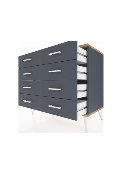 Hyperion Şifonyer 8 Çekmeceli 88x44x80 Antrasit-çam/antrasit Çam/antrasit Hyperion Şifonyer 8 Çekmeceli 88x44x80 Antrasit-çam/antrasit Çam/antrasit
