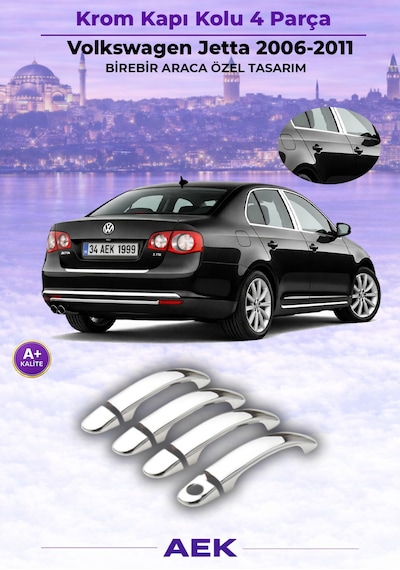 Vw Jetta Kapı Kolu 2006-2011 Paslanmaz Çelik
