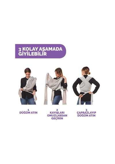 Chicco Boppy Comfyhug Kanguru Frost Gri
