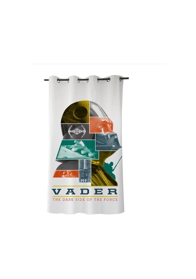 Star Wars Saten Tekli Hazır Fon Perde 140 250 Çok Renkli