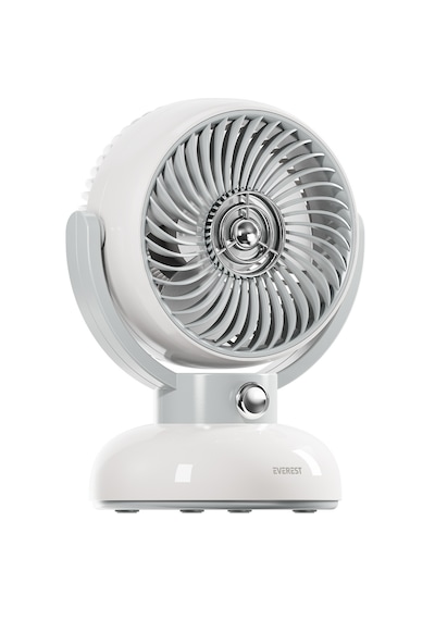 Everest 1200mah 3 Hız Kademe Led Işıklı Retro Masaüstü Usb Fan