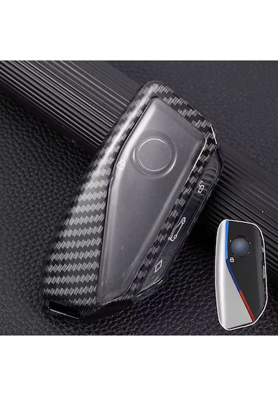 Bmw İ7 X7 G07 Lcı İx X1 U11 7 Seri G70 G09 Xm U06 G81 M3 2023 Karbon Anahtar Kılıfı 2.resime Bakınız