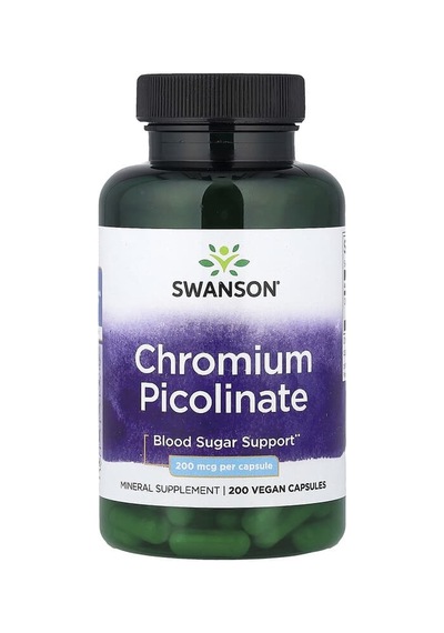 Swanson Vitamins, Chromium Picolinate, 200 Mcg, 200 Capsules