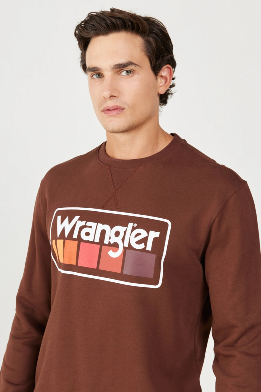 Wrangler Erkek Sweat W646h1 H44 Kahve Kahve