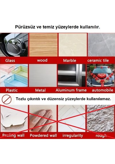 Lunaev 60 Parça Kolay Açılır Güçlü Çift Taraflı Bant 18 Mm 50 Mm Yapıştırıcı Ve Bantlar