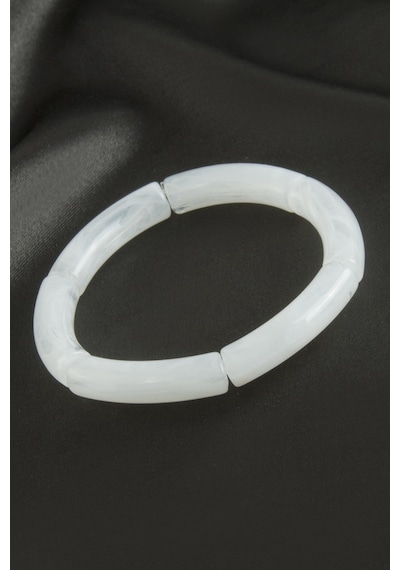 Zr - 982 - Model Silindir Plastik - Nazblsmm - Bileklik Beyaz