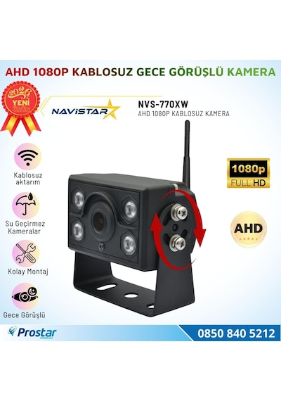 Ahd 1080p Kablosuz Ledli Gece Görüşlü Araç Kamerası