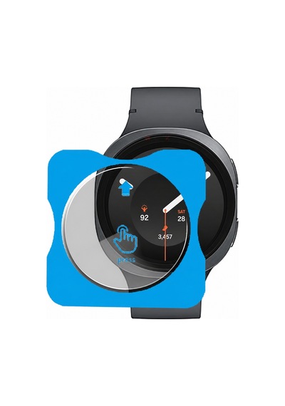 Samsung Apple Watch Uyumlu 9 40mm  Kolay Takılabilir Takma Aparatlı Temperli Cam Ekran Koruyucu