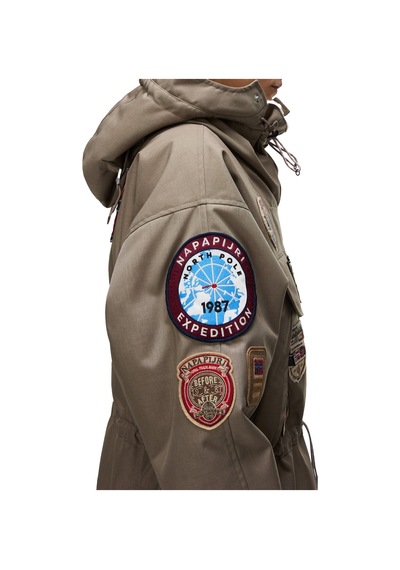 Napapıjrı Napapijri Skidoo 1990 Patch Erkek Yeşil Outdoor Ceketi 35684 Haki