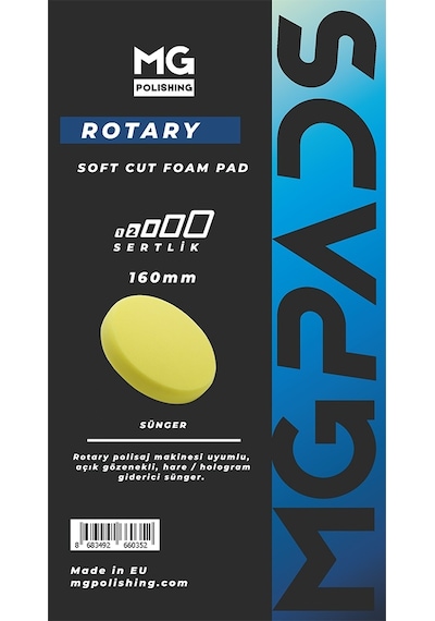 Mg Pads Rotary Hare/hologram Giderici Cila Süngeri Sarı - 160 M