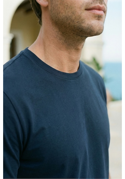 Mero Life Unisex Slim Fit Dar Kesim % 100 Pamuk Yumuşak Dokulu Bisiklet Yaka Lacivert Tişört Mero Life Unisex Slim Fit Dar Kesim % 100 Pamuk Yumuşak Dokulu Bisiklet Yaka Lacivert Tişört